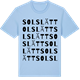 Blue Soul t-shirt med Solslätt ordlek t-shirt