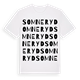 White t-shirt med Somneryd ordlek t-shirt