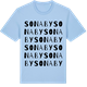 Blue Soul t-shirt med Sonaby ordlek t-shirt