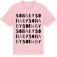 Pink Cotton t-shirt med Sonaby ordlek t-shirt