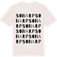 Vintage White t-shirt med Sonarp ordlek t-shirt