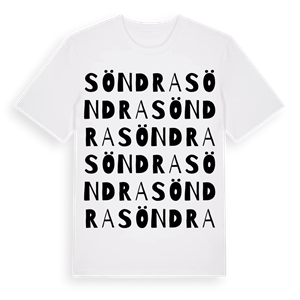 Söndra ordlek t-shirt – ekologisk bomull t-shirt från Pinshirt