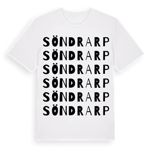 Söndrarp ordlek t-shirt – ekologisk bomull t-shirt från Pinshirt