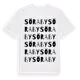 White t-shirt med Söraby ordlek t-shirt