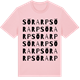 Pink Cotton t-shirt med Sörarp ordlek t-shirt