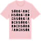 Pink Cotton t-shirt med Sörgården ordlek t-shirt