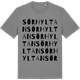 Mid Heather Gray t-shirt med Sörhyltan ordlek t-shirt