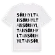 White t-shirt med Sörhyltan ordlek t-shirt