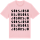 Pink Cotton t-shirt med Sörsjö ordlek t-shirt