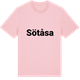 Pink Cotton t-shirt med Sötåsa fetstil t-shirt