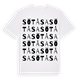 White t-shirt med Sötåsa ordlek t-shirt