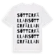 White t-shirt med Sötterfällan ordlek t-shirt