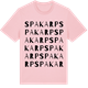 Pink Cotton t-shirt med Spakarp ordlek t-shirt