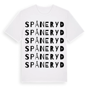 Spåneryd ordlek t-shirt – ekologisk bomull t-shirt från Pinshirt