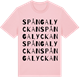 Pink Cotton t-shirt med Spångalyckan ordlek t-shirt