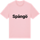 Pink Cotton t-shirt med Spångö fetstil t-shirt