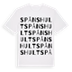 White t-shirt med Spånshult ordlek t-shirt