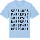 Blue Soul t-shirt med Spårarp ordlek t-shirt