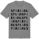 Mid Heather Gray t-shirt med Sparbanksplan ordlek t-shirt