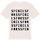 Vintage White t-shirt med Spegelsfors ordlek t-shirt