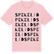 Pink Cotton t-shirt med Spekelid ordlek t-shirt