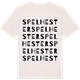 Vintage White t-shirt med Spelhester ordlek t-shirt