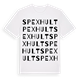 White t-shirt med Spexhult ordlek t-shirt