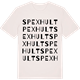 Vintage White t-shirt med Spexhult ordlek t-shirt
