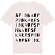 Vintage White t-shirt med Spinkarp ordlek t-shirt