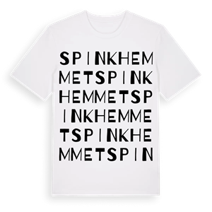 Spinkhemmet ordlek t-shirt – ekologisk bomull t-shirt från Pinshirt
