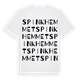 White t-shirt med Spinkhemmet ordlek t-shirt
