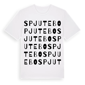 Spjutebo ordlek t-shirt – ekologisk bomull t-shirt från Pinshirt
