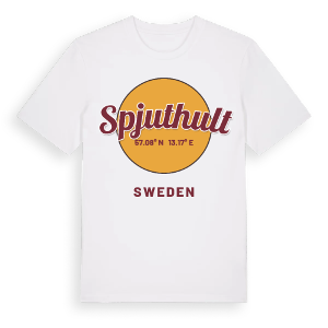 Spjuthult cirkel t-shirt – ekologisk bomull t-shirt från Pinshirt