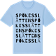 Blue Soul t-shirt med Spökesslätten ordlek t-shirt
