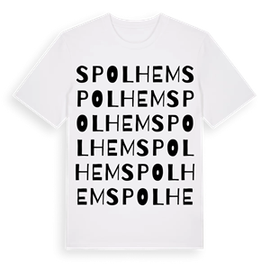Spolhem ordlek t-shirt – ekologisk bomull t-shirt från Pinshirt