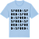 Blue Soul t-shirt med Sporda ordlek t-shirt