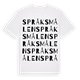 Språksmålen ordlek t-shirt