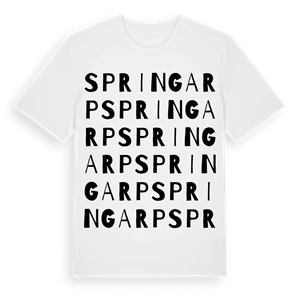 Springarp ordlek t-shirt – ekologisk bomull t-shirt från Pinshirt