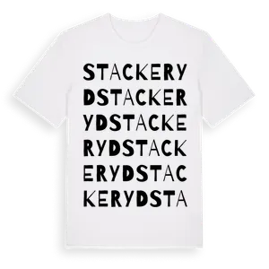 Stackeryd ordlek t-shirt – ekologisk bomull t-shirt från Pinshirt