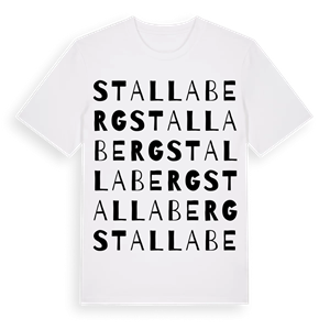 Stallaberg ordlek t-shirt – ekologisk bomull t-shirt från Pinshirt