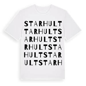 Starhult ordlek t-shirt – ekologisk bomull t-shirt från Pinshirt