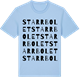 Blue Soul t-shirt med Starrbolet ordlek t-shirt