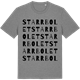 Mid Heather Gray t-shirt med Starrbolet ordlek t-shirt