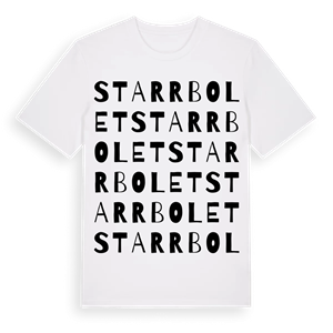 Starrbolet ordlek t-shirt – ekologisk bomull t-shirt från Pinshirt