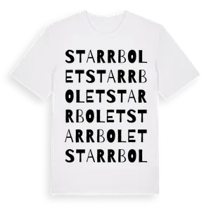 Starrbolet ordlek t-shirt – ekologisk bomull t-shirt från Pinshirt