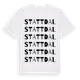 White t-shirt med Stattdal ordlek t-shirt