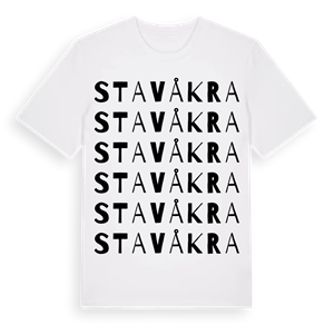 Stavåkra ordlek t-shirt – ekologisk bomull t-shirt från Pinshirt