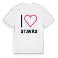 Jag älskar Stavås t-shirt stort tryck