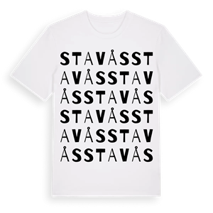 Stavås ordlek t-shirt – ekologisk bomull t-shirt från Pinshirt