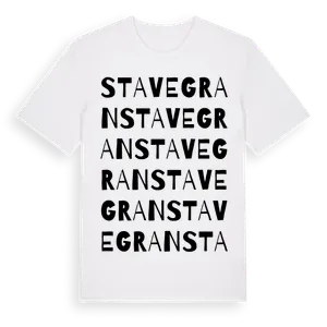 Stavegran ordlek t-shirt – ekologisk bomull t-shirt från Pinshirt